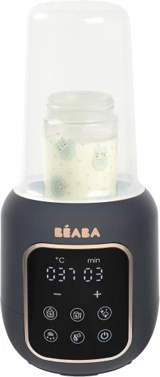 BÉABA, Chauffe-Biberon/Stérilisateur, Chauffe Lait Maternel/Infantil, Multifonctions : 5 Modes, Bain-Marie, Chauffe Petit Pots, Décongelation, Mode Rapide, Mode Stérilisation, Multi Milk, Night blue