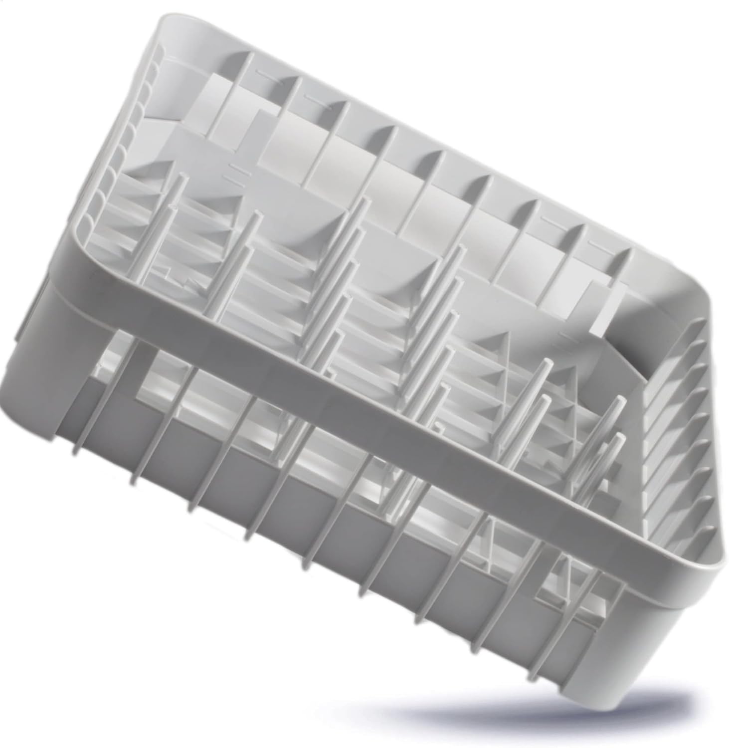 Gastronette Panier à vaisselle universel en plastique 40 x 40 cm empilable pour la restauration et le lave-vaisselle Panier à doigts 40x40