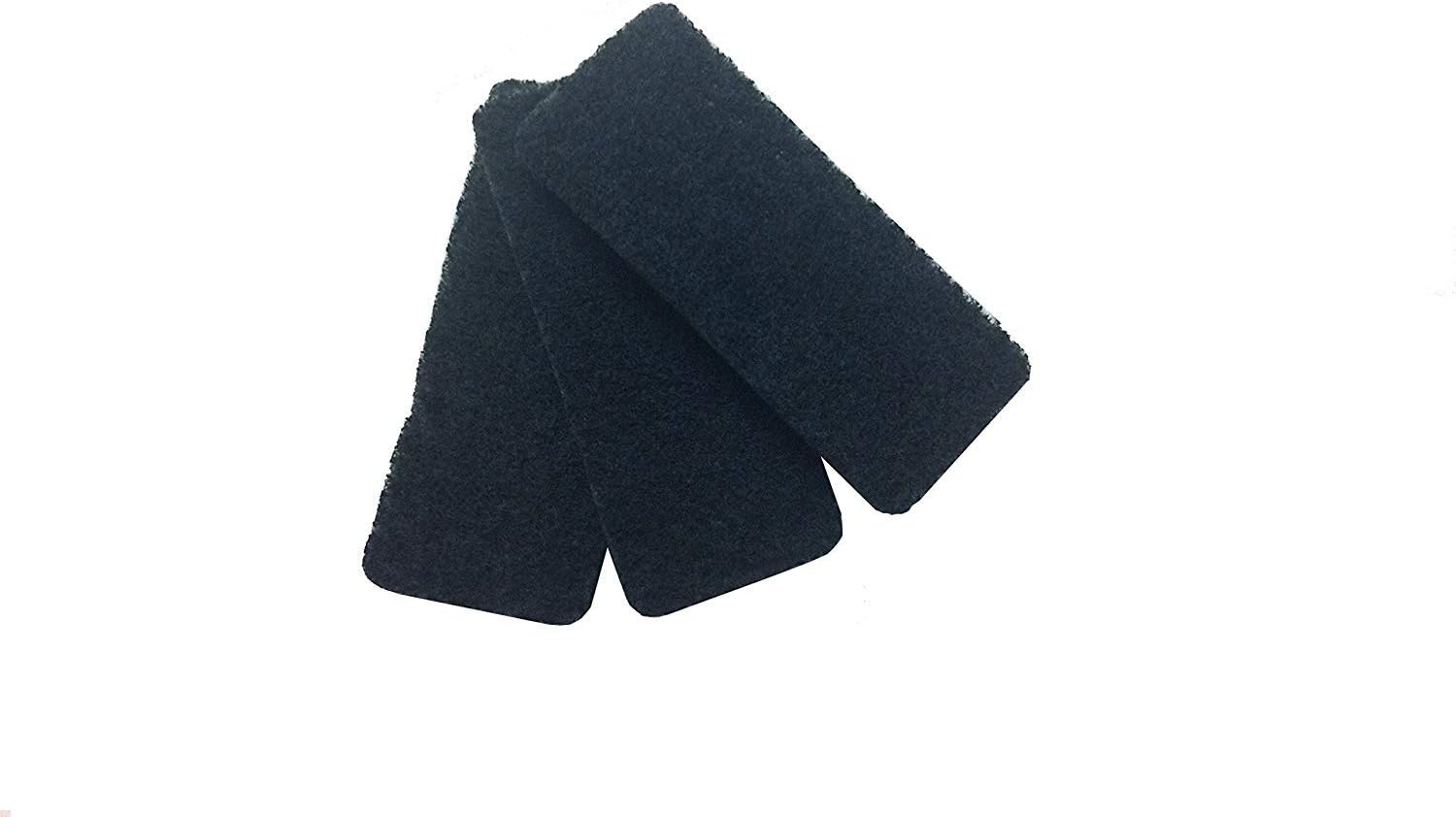 Rotho Bio Jeu de 3 filtres de rechange pour seau à compost avec filtre à charbon actif, Filtre à charbon actif, noir, (15.4 x 6.3 x 0.8 cm) 3 x filtre de remplacement