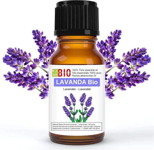 Lavande Bio Huile Essentielle 100% Pure 30 ml - Aromatherapie Thérapeutique Alimentaire - Laborbio Lavande 30 ml (Lot de 1)