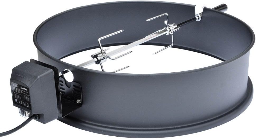 Tournebroche Ring Kit pour 57cm Kettle Grill Gril au Charbon s'adapte Weber 2290 (Émaillé)