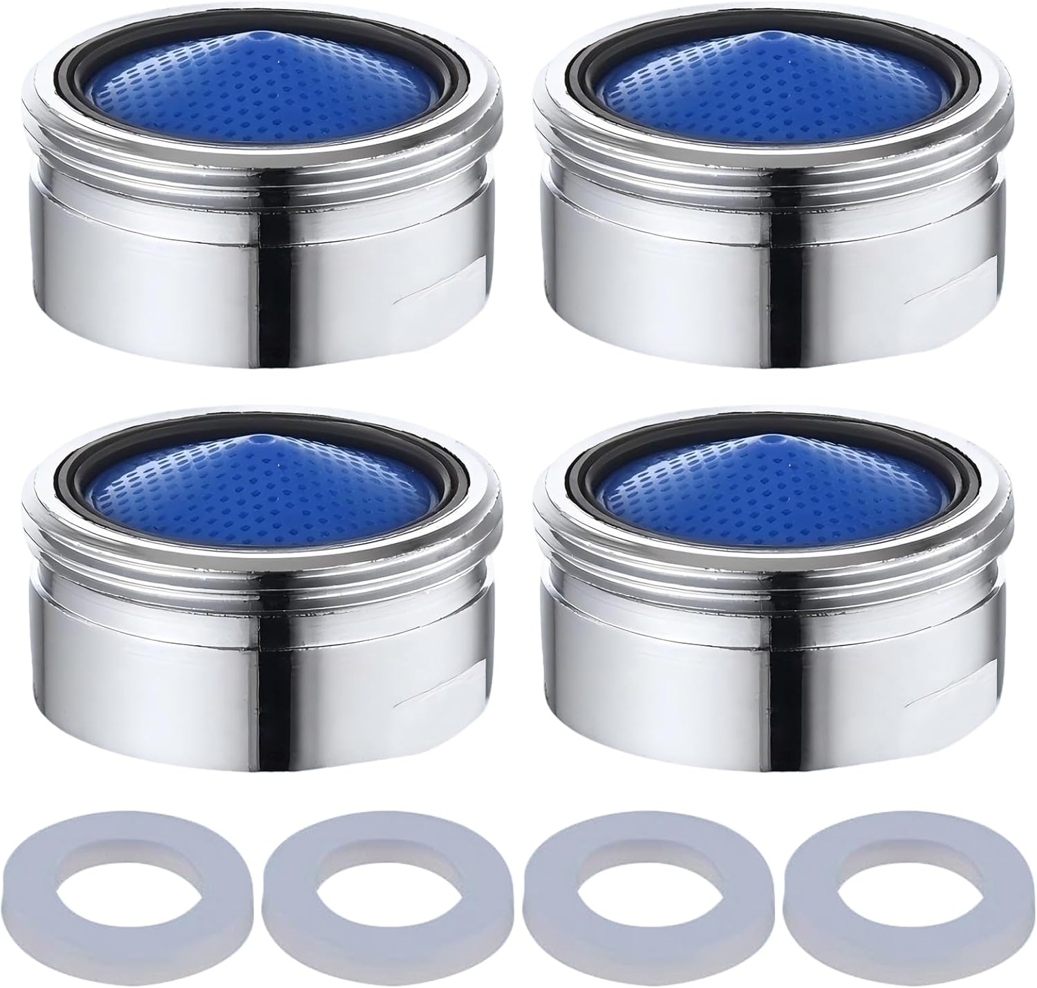 Lot de 4 tamis de robinet M22, aérateurs pour robinets, buse de mélange, aérateur d'eau, aérateur, aérateur, aérateurs anti-éclaboussures, pour salle de bain, cuisine