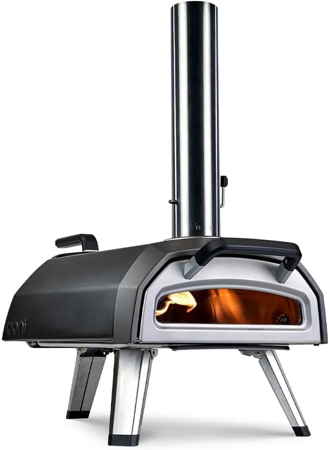Karu 2 Multi-Combustibles - Four a pizza Bois/Gaz/Charbon – Four a pizza gaz compatible - Portable extérieur – Cuisson authentique à la pierre – Jusqu’à 500°C