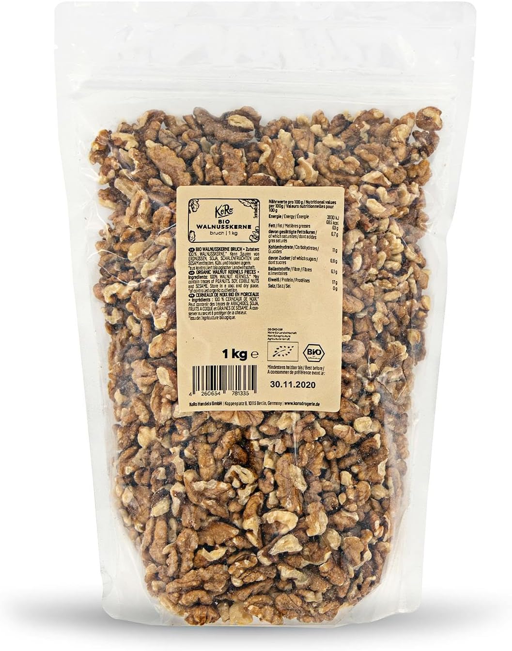 Noix en morceaux bio 1 kg