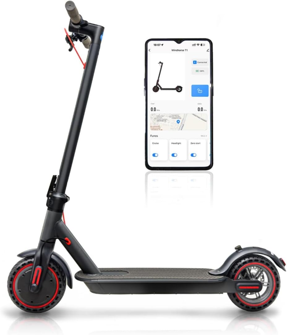 Trotinette Electrique Adulte, Pliable Scooter électrique de 8,5 Pouces en Alliage d'aluminium, Autonomie de 30 km, Batterie de 387 Wh, Charge maximale de 120 kg