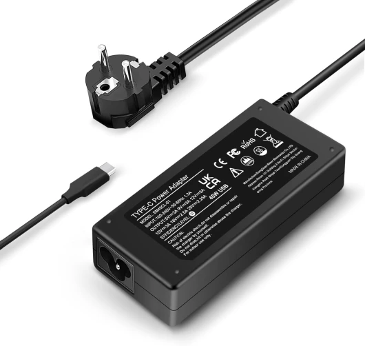 Chargeur USB C 45W pour HP Chromebook X360,Spectre 12 13 15,Pavilion X2,Probook,Elitebook,Envy et D ell Len ovo A sus A CER Ordinateur Portable,Alimentation PC Portable USB-C Type C