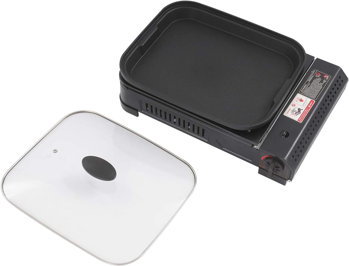 Barbecue à gaz de camping, cuisinière à gaz, cuisinière à gaz, barbecue portable, barbecue à gaz naturel, cuisine à gaz, barbecue butane, barbecue de poche, dimensions 42 x 26 x 11 cm, pour intérieur A4 45 X 30,5 X 8,5 Cm