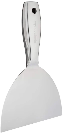 Couteau à mastic en acier inoxydable, 15.24 cm, avec lame flexible et extrémité marteau 15.24 cm , une pièce