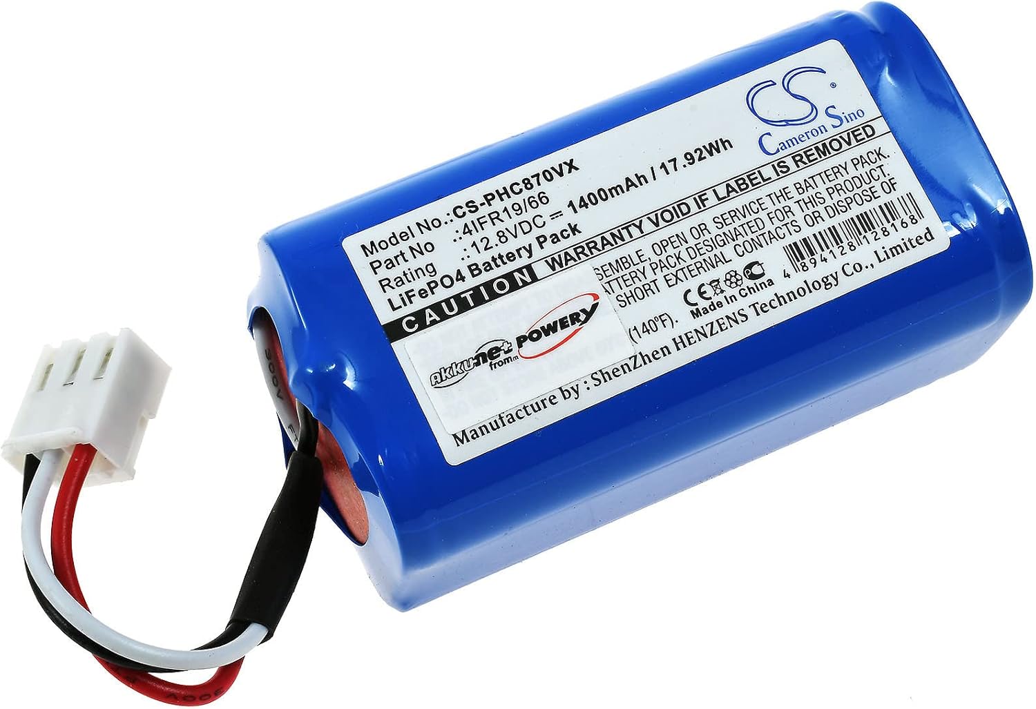 Powery Batterie pour Robot aspirateur Severin Chill RB7025, RB-7025, 12,8V, Li-Fe [ Batterie pour appareils électroménagers ]