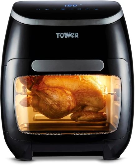 T17039 Xpress Pro Friteuse à Air - Mini four électrique numérique 5-en-1 - Friteuse sans Huile - Friteuse Électrique avec Circulation d'Air Rapide, Minuterie de 60 minutes, 11 L, 2 000 W, Noir