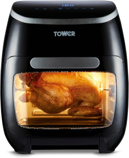 T17076 Xpress Pro Combo Air Fryer - Mini four électrique numérique 10-en-1 - Friteuse sans Huile - Friteuse Électrique avec Circulation d'Air Rapide, Minuterie 60 minutes, 11 L, 2 000 W, Noir