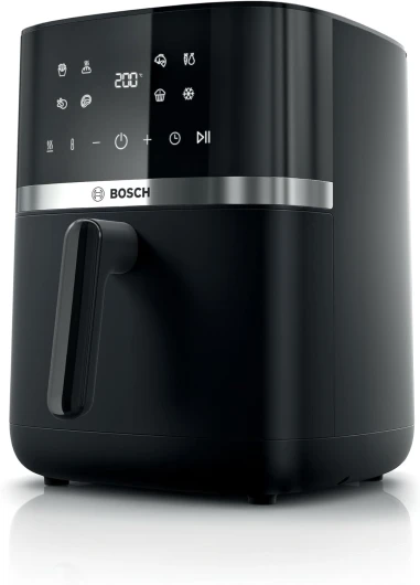Air Fryer Série 4, MAF462B0, Friteuse sans huile, 6,1 L, 7 programmes, double chauffe, fonctions décongélation et maintien au chaud, écran tactile, cuisson jusqu’à 65% plus rapide, noir