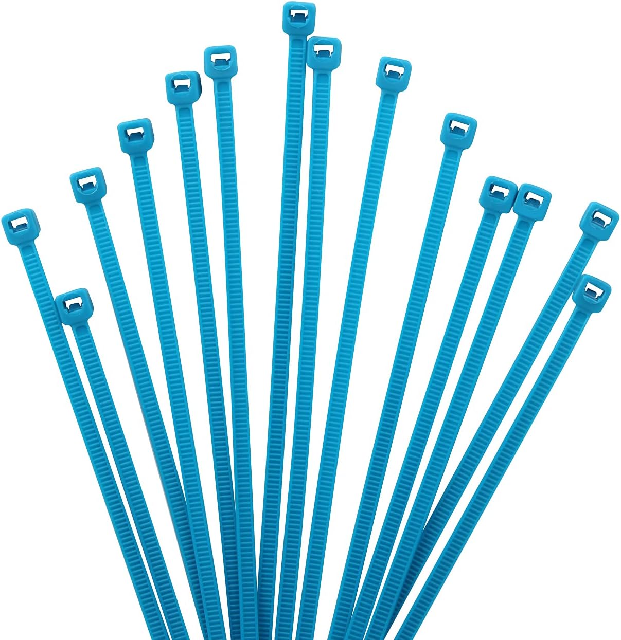 1000 pièces Colliers de Serrage professionnelles, Bleu-150mm x 2.5mm, Autobloquant, Attache Câble Résistant aux UV, Idéale pour l'intérieur et l'extérieur 150mm x 2.5mm Bleu