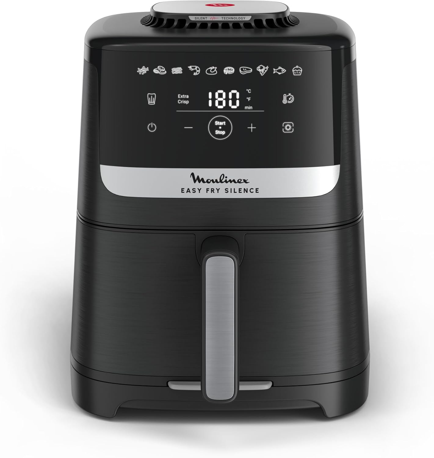 Easy Fry Silence, air fryer, 5L, 1,5kg, Technologie Silence, Système Easy Clean & Store, Noir, EZ5528F0 Interface classique