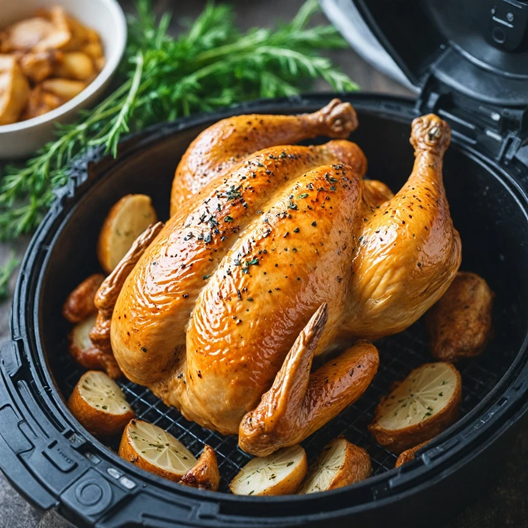 Les secrets d'un poulet rôti parfait avec l'airfryer