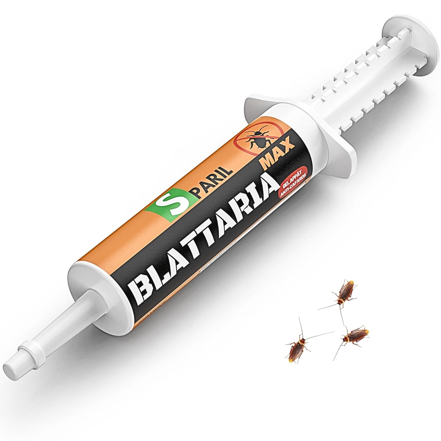 Gel Anti-Cafards Professionnel 30 g – Insecticide Efficace Sans Odeur pour Éliminer Cafards et Blattes – Protection Longue Durée Jusqu’à 2 Mois – Seringue Précise pour Cuisine et Maison - – SPARIL®