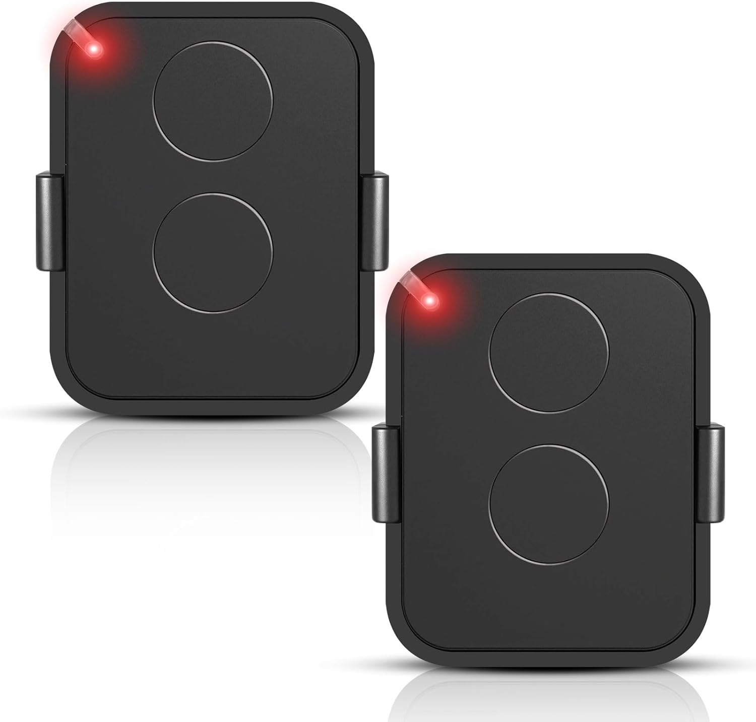 Lot de 2 Télécommande ON2E, 2 Canaux Télécommande Portail 433,92 MHz avec Code Tournant Sécurisé, Compatible avec Récepteurs Automatisés 2 PCS