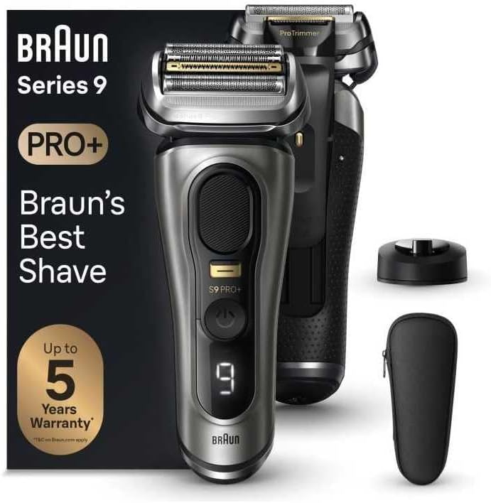 Series 9 PRO+ 9515s, Rasoir Électrique Pour Homme, 5 Éléments De Rasage, Tondeuse De Précision Intégrée, Base De Recharge, Étanche, 60 Min D'autonomie, Fabriqué En Allemagne, Graphite