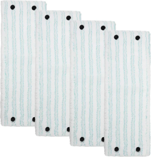 Lot de 4 Serpillères de Rechange pour Leifheit Combi/Clean Twist M Micro Duo, Serpillère en Microfibre Accessoire de Rechange, Mop Serpillere Convient pour Tous Les Types de Sols