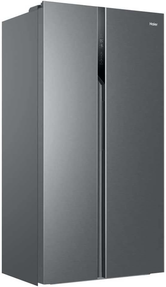 Réfrigérateur Américain - 2 Portes - Classe Énergétique E - Technologie Total No Frost Multi Air Flow - Inox - 337L + 191L (Congélateur) - 177,5 x 90,8 x 64,7 cm - Modèle HSR3918ENPG Sans distributeur d'eau