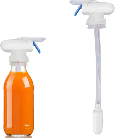 Distributeur Automatique De Boissons, Distributeur De Bière à Eau Alimenté Par Batterie ABS Pour Réfrigérateur Gallon Peut Empêcher Le Lait Et La Bière De Déborder Pour Les Cuisines (Bleu)
