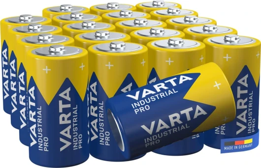 Piles C Baby, lot de 20, Industrial Pro, Batterie Alcaline, 1,5V, pack de stockage, Made in Germany 20 Unité (Lot de 1) Taille C Piles