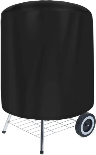 UKOFEW Housse Barbecue, 70 * 70CM Barbecue Bâche de Protection BBQ, BBQ Bache de Protection Exterieur, Imperméable Housse Barbecue Exterieur, Coupe-Vent, Anti-UV, Noir
