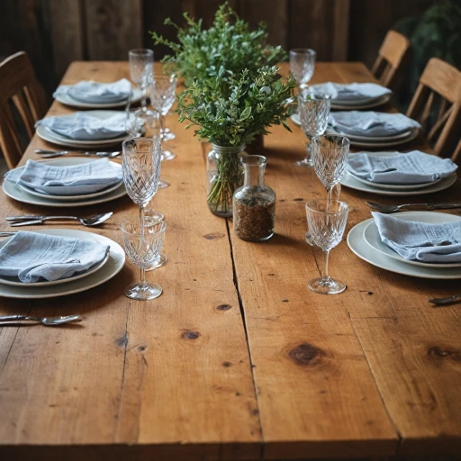 L'attrait intemporel des tables en bois brut