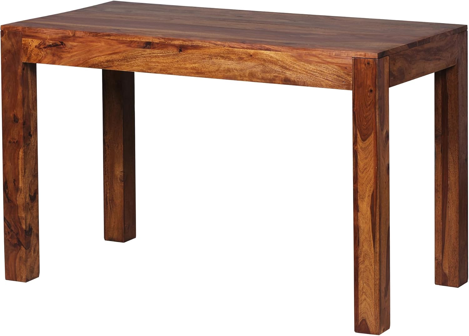 FineBuy Table à Manger Bois Massif Table de Cuisine Design Sheesham 120 x 60 cm - Table de Salle à Manger Style Maison de Campagne Table en Bois Meubles en Bois Naturel Salle à Manger Meubles