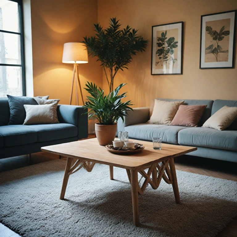 Améliorez votre table basse avec des pieds en bois élégants