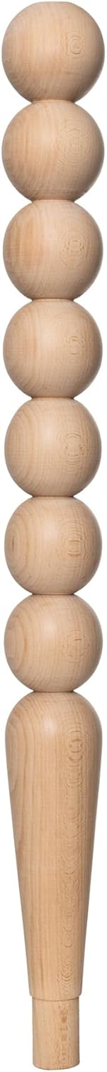 Goji home decor Pied de table en bois de hêtre brut – Meubles de bricolage – Pied en bois tourné (80 cm) 32 Inch / 80 cm