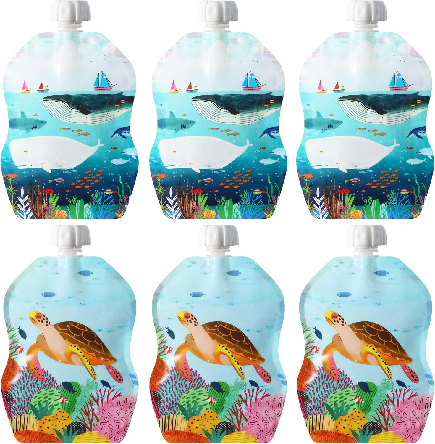 ChooMee SnakPack Sachets alimentaires réutilisables pour bébé avec fermeture zippée à double verrouillage