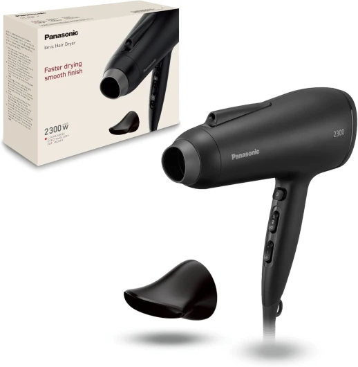 EH-NE85-K825 Sèche-Cheveux Ionique Série Fast Dry, Diffuseur, Embout Air Boost et Concentrator, mode Protection Contre la Chaleur, Technologie Ionique 2300 W, Filtre Facile à Nettoyer, Noir