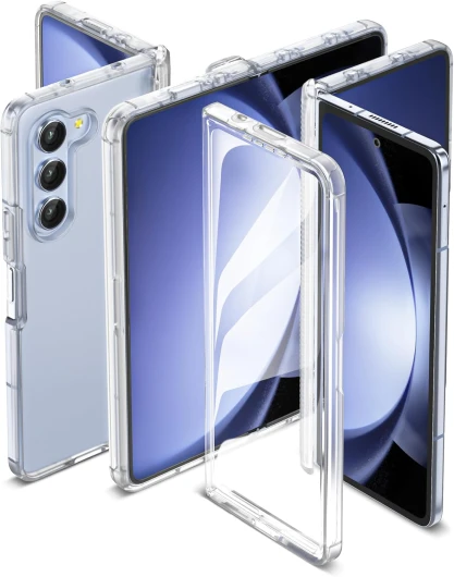 Coque pour Samsung Galaxy Z Fold 5 (2023),Antirayures Rigide PC Arrière Côtés Souple Housse de Protection Z Fold 5 Coque Samsung Z Fold 5 Antichoc Coque Galaxy Z Fold 5 Case - Transparente pour Samsung Z Fold 5 Transparente