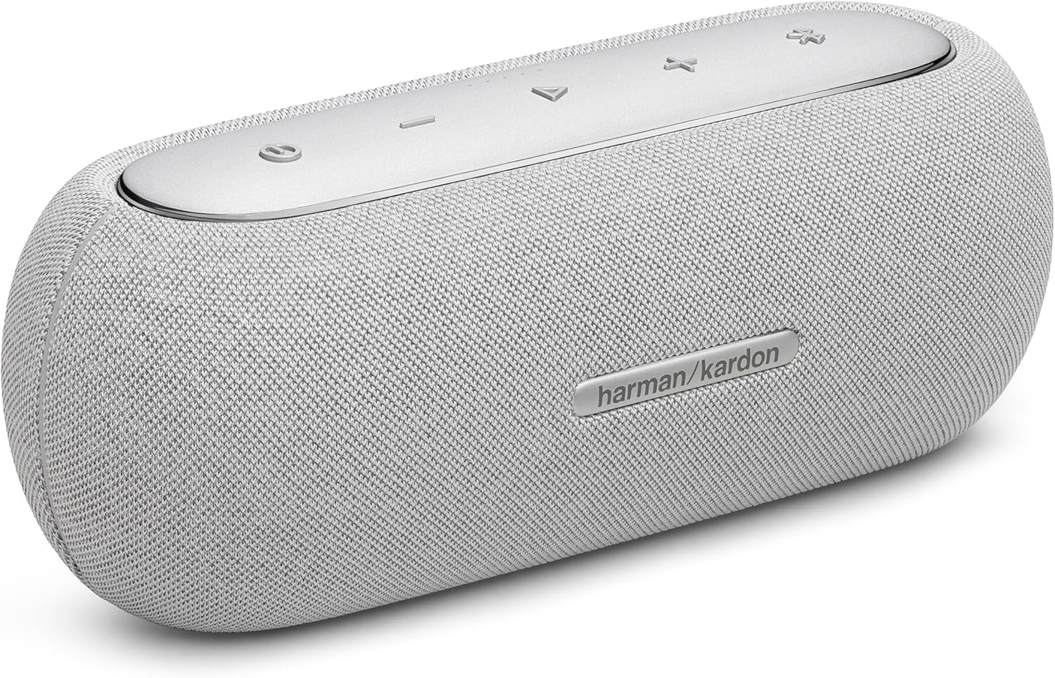 Harman Kardon Luna, Enceinte portable Bluetooth, autonomie de 12 h, étanche à l'eau et à la poussière IP67, son et basses puissantes, Gris grey
