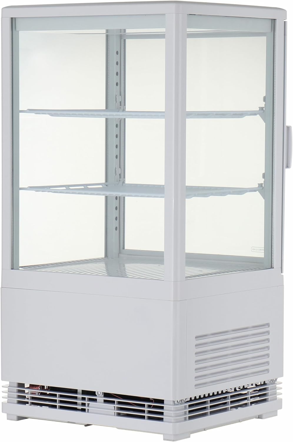 Vitrine Réfrigérée GGC2058, Verre/Plastique, 42.8 x 38.6 x 81 cm, 58 L, Blanc 58L Blanc