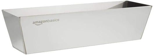 Rectangulaire Bac à enduit en acier inoxydable, 30.48 cm, Argenté 30.48 cm, une pièce Unique
