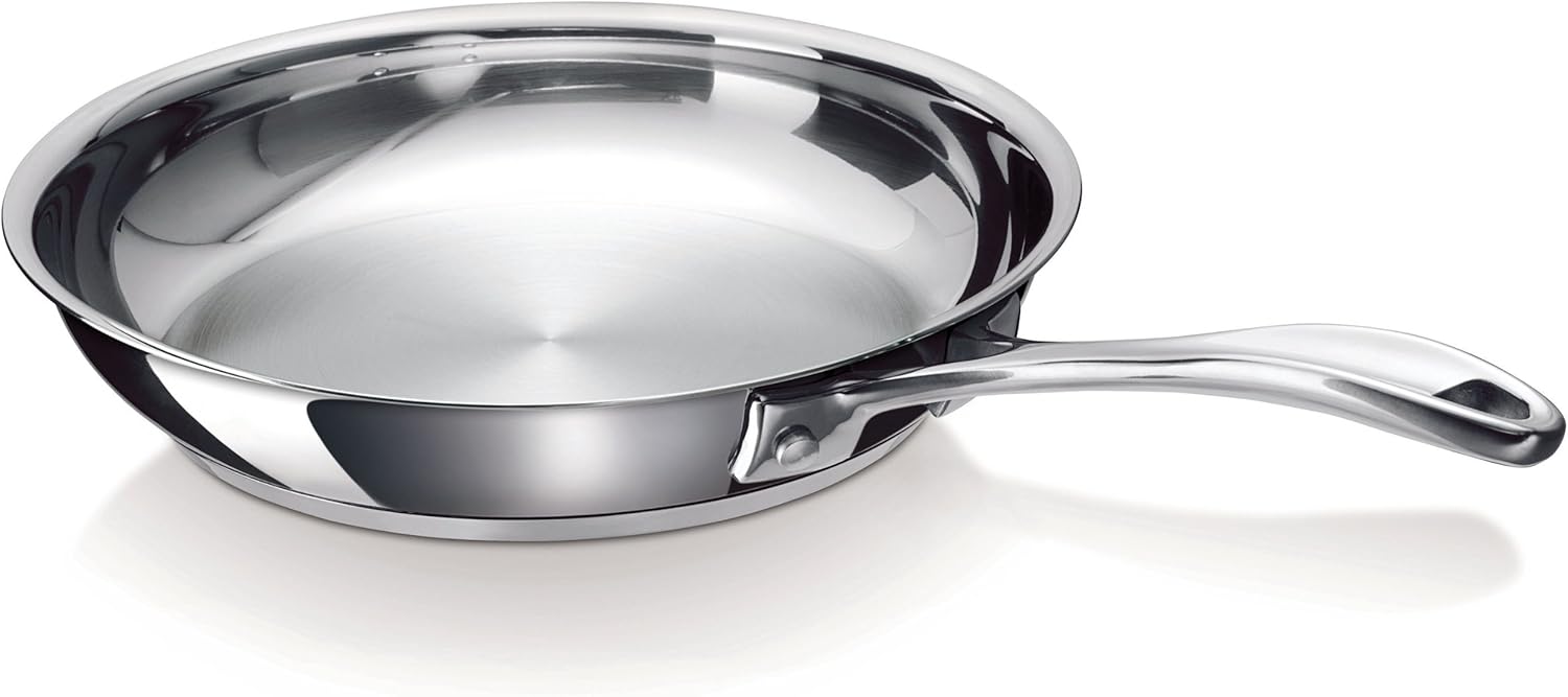 12068354 Chef Poêle à frire en acier inoxydable true 24 cm, Argenté 24 cm Unique
