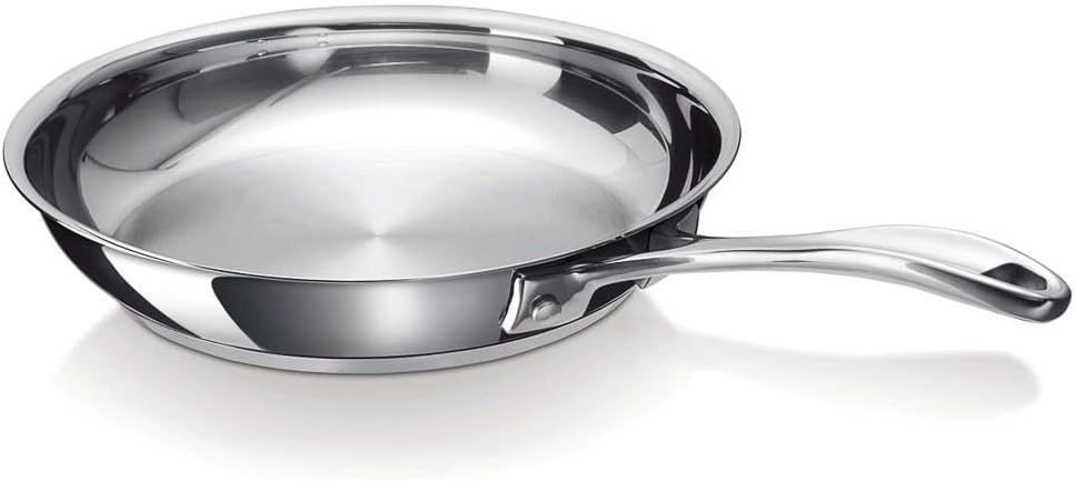12068394 Chef Poêle à frire en acier inoxydable 28 cm, Argenté ⌀28 cm Unique