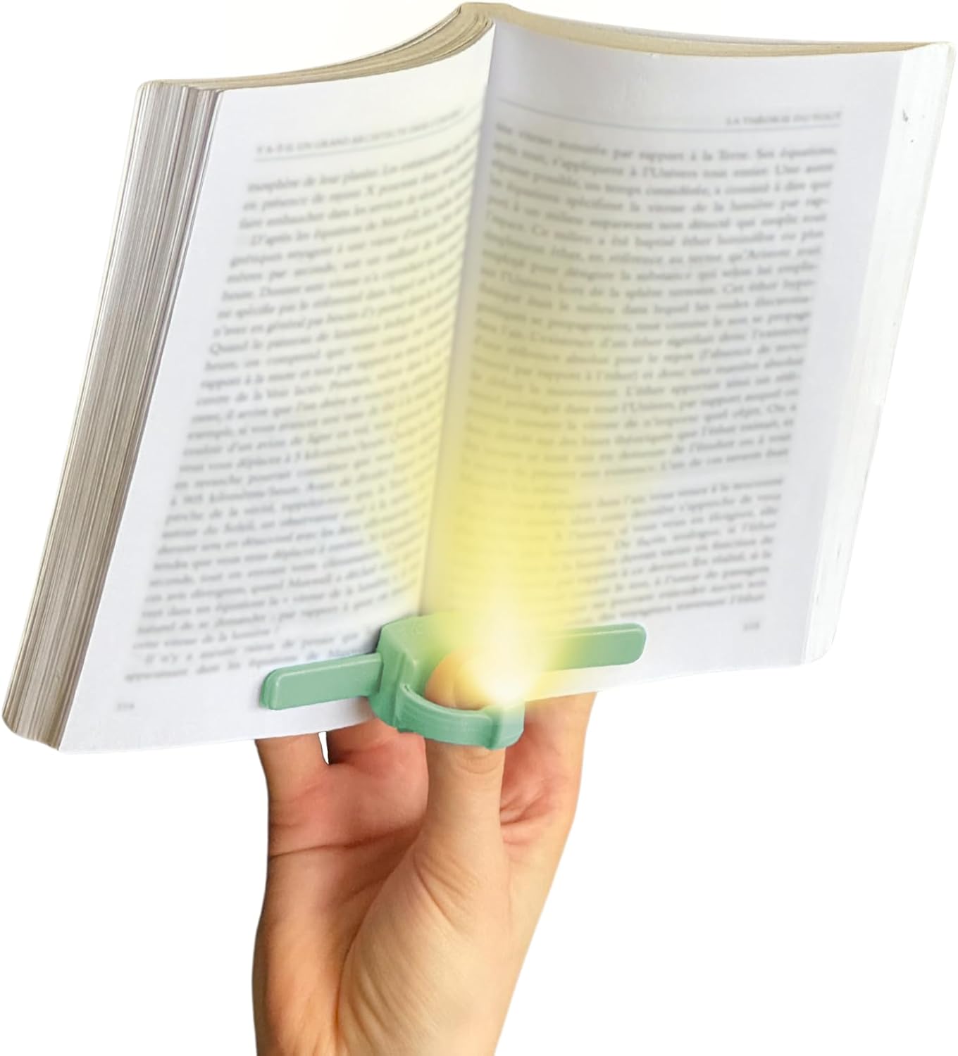 Liseuse/Lampe de Lecture - Vert - Made in France - Lumière Discrète - Invention Médaillée au Concours Lépine