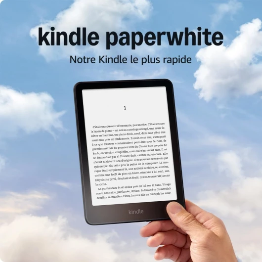 Amazon Kindle Paperwhite (16 Go) - Notre modèle le plus rapide avec un nouvel écran antireflets de 7" et une autonomie de plusieurs semaines - Sans publicités - Noir Noir 16 Go Sans publicités