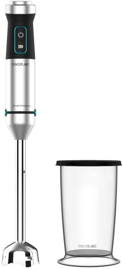 Mixeur Plongeant Power TitanBlack 1500 XL - 1500W, Technologie CrossBlades avec lames Revêtues en Titane noir, Cloche anti-éclaboussures, Sélecteur de vitesse progressif, Pied XL 1500 W 1 Accessoire