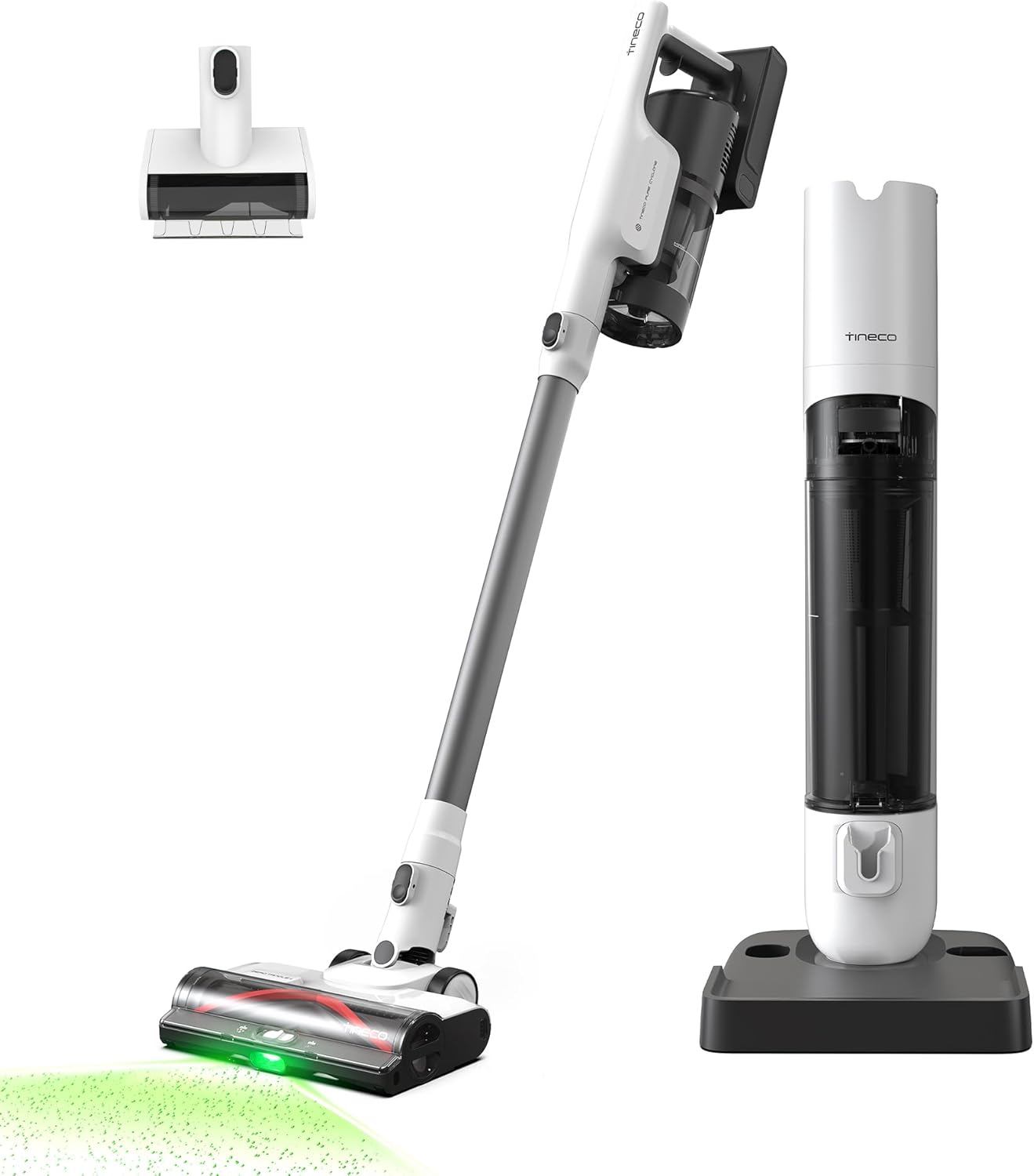 Pure One Station 5 Plus Aspirateur sans-Fil Intelligent avec Base Automatique à Poussière de 2,5L, Auto-Nettoyage Complet, Aspiration de 175W, Technologie ZeroTangle, Capteur Intelligent iLoop