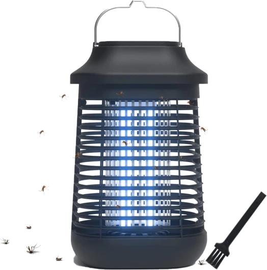 Piège à moustiques électrique d'extérieur avec boîtier en métal étanche, 4200 V 20 W, piège à moustiques pour intérieur, terrasse, Jardin Contrôle électronique des parasites