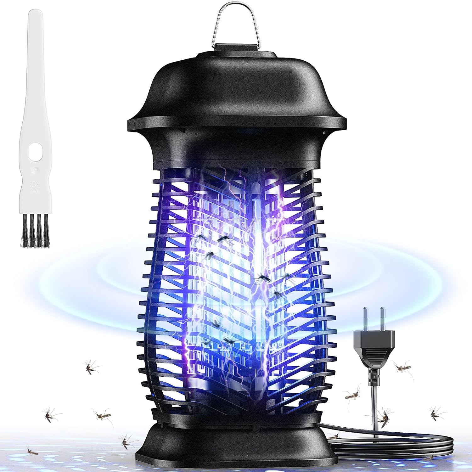 NIIYOCA Lampe Anti Moustique, Tueur d'Insectes Électrique UV 20W 4200V, Étanche IPX4 Piège à Moustiques, Convient à L'IntéRieur Et L'ExtéRieur pour Le Camping