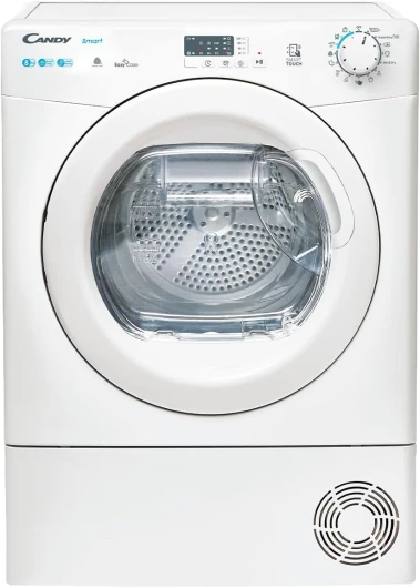 Sèche-Linge Pompe à Chaleur - Capacité de Chargement 8 Kg - Classe Énergétique E - Connectivité NFC, Départ Différé, Bac à Eau Easy Case - Blanc - 85 x 59,6 x 58,5 cm - Modèle CSE H8A1LE-S