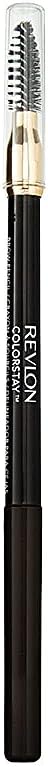 ColorStay 24H, Brow Pencil Crayon Sourcils Waterproof avec Brosse, Maquillage pour sourcils, Forme Biseautée pour des Sourcils Parfaits, Longue Tenue 1 unité (Lot de 1) N° 220 Dark Brown
