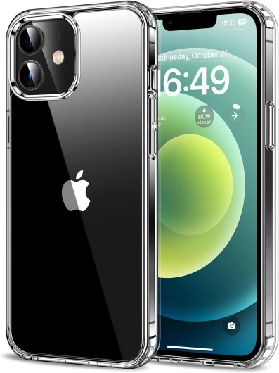 Coque pour iPhone 12/iPhone 12 Pro 6,1 Pouces, Anti-Jaunissement Antichoc, Étui Housse Téléphone Transparente - Crystal Clear iPhone 12/12 Pro Transparent