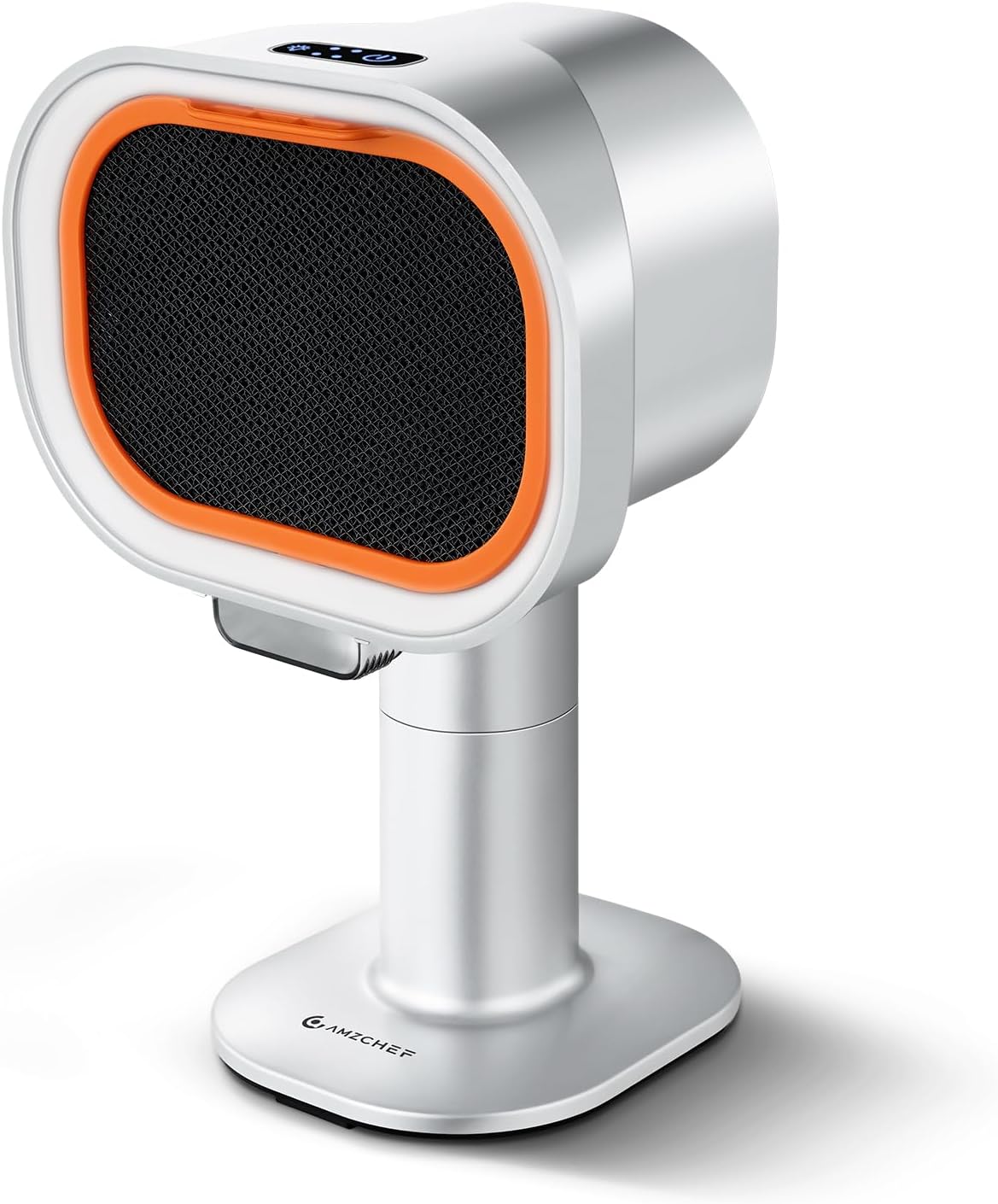 Hotte aspirante portable avec hauteur télescopique et inclinaison à 40°, 4 modes de vitesse, silencieuse, filtre en aluminium de grand calibre pour appartement/BBQ/RV Argent