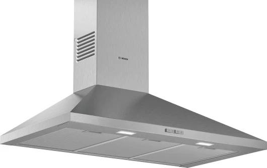 DWP64BC50 - Hotte murale - Série 2 - 3 vitesses d'aspiration - Eclairage LED - 60 cm - 100 W - Inox Inox 365 m³/h 60 cm